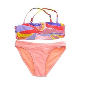 Aerie Neon Multicolor "The Boardwalker Bikini Bathing Suit